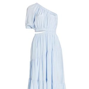 Moon River One Shoulder Midi Dress